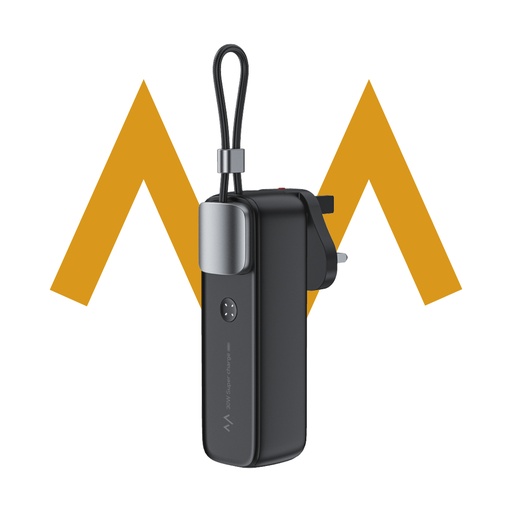 [11647] 7MD 3 in 1 Fast Charging Power Bank 5000mAh PD 30W Type C Travel Friendly Portable easy to Store Convenient and Fast Foldable Plug |7MD2477|