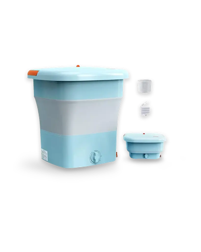 [GH041] Ghaith and Qalby Etmaan Portable Washing Machine Compact Foldable Energy Saving Mini Washer for Travel Dorms and Small Spaces |NK-2218|