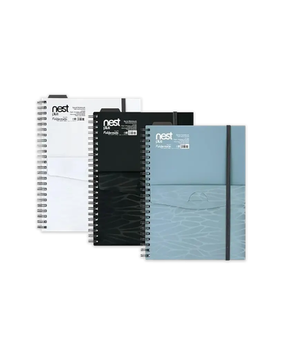 [GH050] Ghaith and Qalby Etmaan Foldermate A5 Notebook with Inner Pocket Divider High Quality Paper for School Office Notes