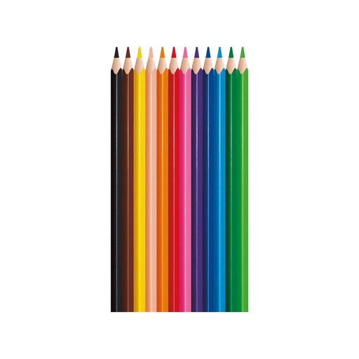 [GH053] Ghaith and Qalby Etmaan Maped Color'Peps Break Resistant Triangular Colored Pencils Set of 12 for Kids Drawing Coloring