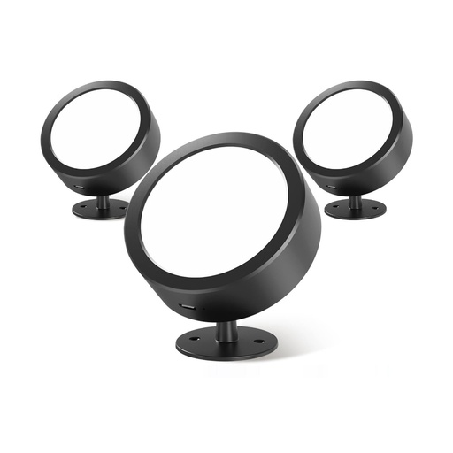 [11665] EZVALO LED Wall Mounted Light Indoor Rechargeable Dimmable Sconce with Touch and Remote Control (Pack of 3) |EZL2404A|