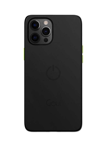 [11680] Goui Magnetic iPhone 12 & 12 Pro 6.1 inch Case Slim Rubber Back Cover with Wireless Charging and Dual Magnetic Bar Grip Friendly Design G-MAGENT12L