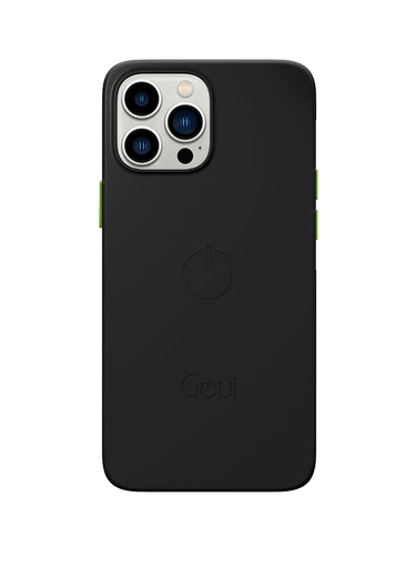 [11687] Goui Magnetic Case iPhone 15 Pro Max Shockproof Rubber Cover Wireless Charging Compatible with Magnetic Bars for Car and Home Use G-MAGENT15PM