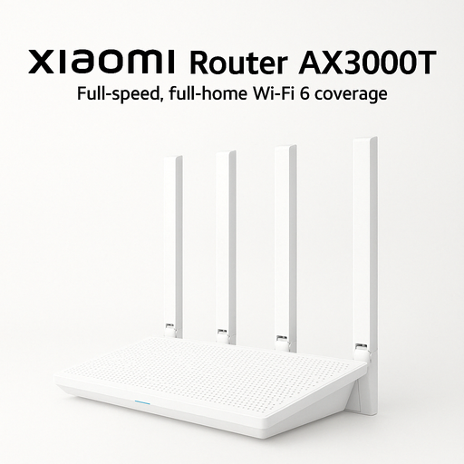 [11695] Xiaomi AX3000T Dual Band WiFi 6 Router with High Speed 4 Antennas Mesh Support and App Control (RD23)