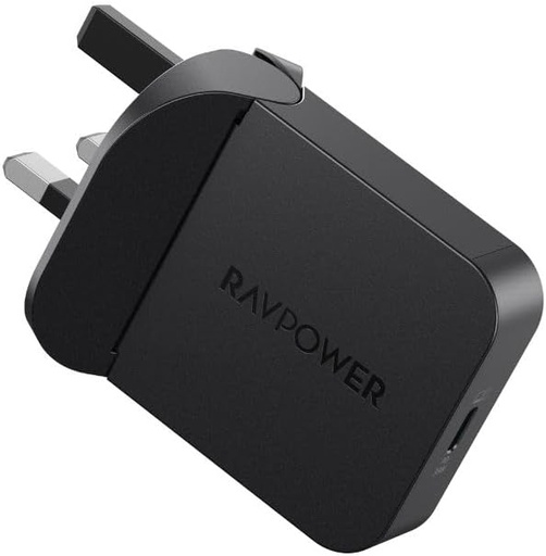 [11698] RAVPower PD Pioneer 35W USB C Wall Charger Fast Charging Adapter with GaN Technology for iPhone iPad Samsung Travel Friendly |RP-PC1082|