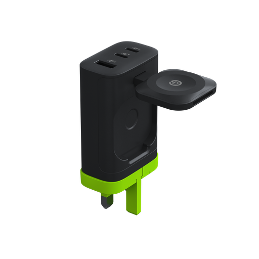 [11703] شاحن الحائط Goui I Wall بقدرة 45 واط مع منفذ USB-C ولوحة شحن مغناطيسية لساعة Apple Watch وشحن سريع متعدد الأجهزة متوافق مع أجهزة الكمبيوتر المحمولة والأجهزة اللوحية والهواتف الذكية |G-43WUK|