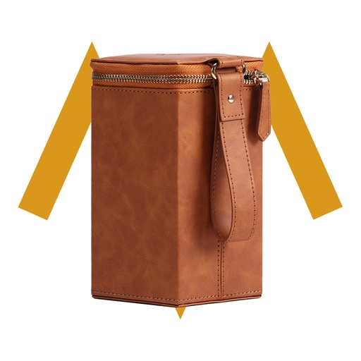 [11808] 7MD Glasses Storage box | Portable Leather Case | 7MD-25422 | 