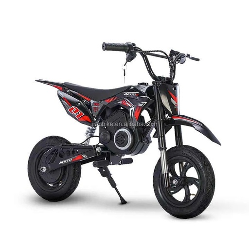[11810] 24V 200W Two Wheel Electric Motor Kids Dirt Bike Rechargeable Battery Road Pocketbike for Kids 12inch Tires Aluminum Alloy Frame Disc Brake 15KM Range 23kmh Speed