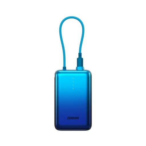 Zendure SuperMini Pro 20000mAh Power Bank | 30W PD Fast Charging | USB-C Built-in Cable | Compact & Portable Battery Pack | ZDSM20PD20-APRO |