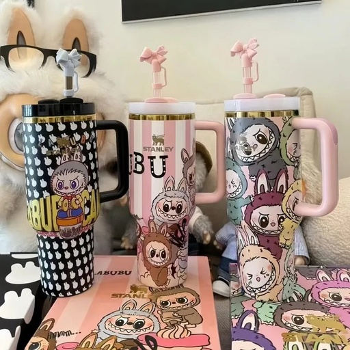 [11841] LABUBU Limited Edition Stanley Cup 40oz | Quencher H2.0 Tumbler - Keeps Drinks Hot for 7H / Cold for 11H / Iced for 2 Days