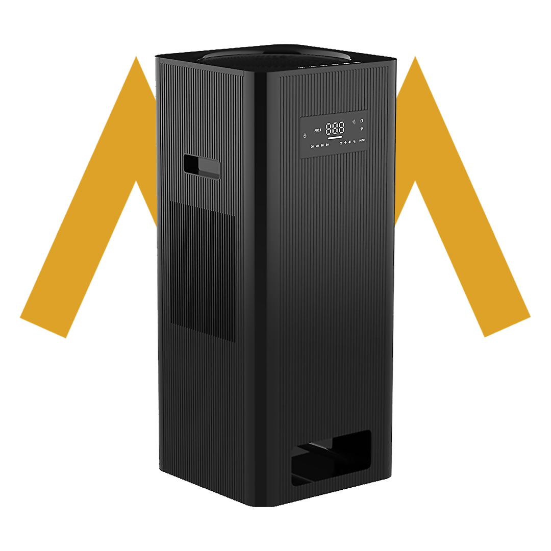 7MD Air Purifier – 73W High CADR 500m³/h | 5-Speed Air Cleaner for 35–60㎡ Rooms with Auto Mode, Sleep Timer, Child Lock & Air Quality Display | 7MD-50B |