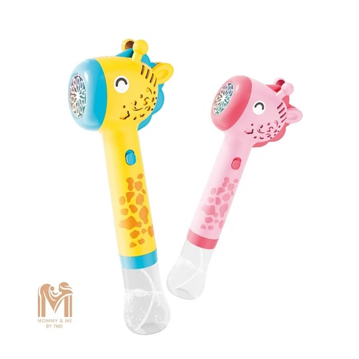 [11862] Giraffe Bubble Gun by Mommy & Me – Fun Design with Colorful Bubbles & Soft Lighting