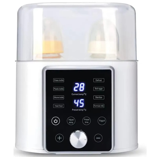 [11894] AMOR TINY 2‑in‑1 Electric Baby Bottle Heater & Sterilizer – Fast Steam Warming for Milk & Steam Cleaning