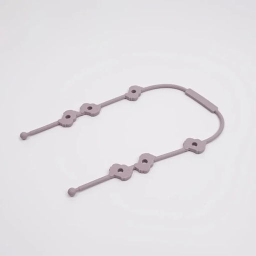 [11921] AMOR TINY Reusable Silicone Pacifier Clip Chain – High-Quality Soother Strap to Prevent Drops & Keep Pacifier Clean