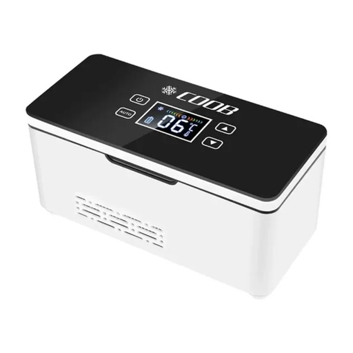[11937] COOB Rechargeable Portable Mini Medical Fridge for Medicine & Insulin Pens, Thermoelectric Cooling 0-18 °C, LED Display, 10600 mAh Battery, 4-10H Runtime | KB-700 |