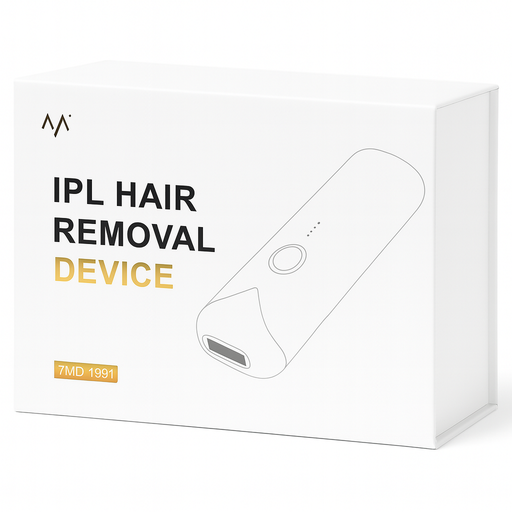 [11960] 7MD IPL Hair Removal Device – Intense Pulsed Light with Sapphire Cooling, 21J High Energy, 580-1200nm Wavelength, 3.5cm² Large Spot, 0.5s Fast Flash for Safe At-Home Hair Reduction | 7MD 1991 |