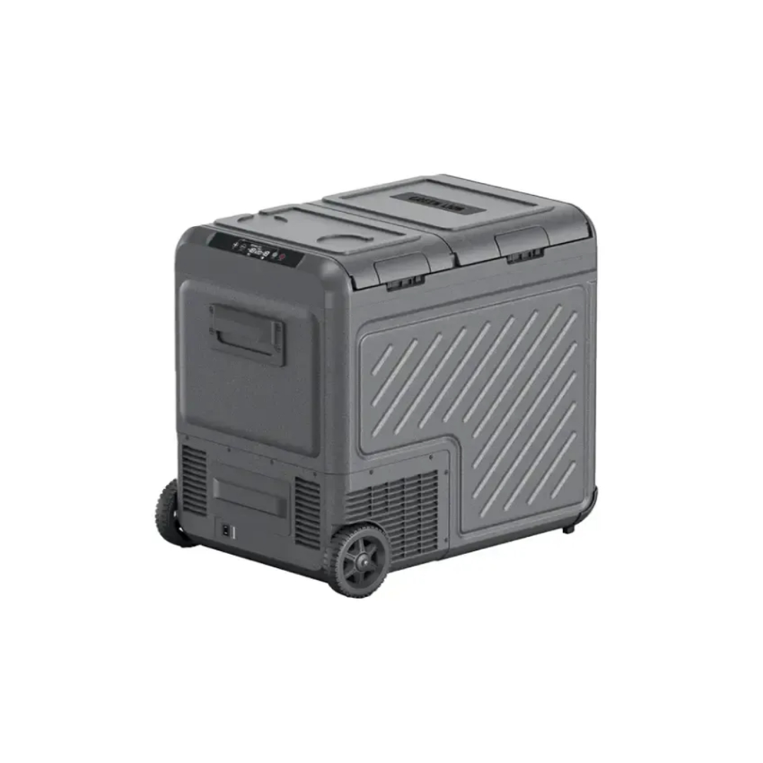 Green Lion GCF-55 Car Fridge 55L – Portable Compressor Refrigerator, 65W, Dual 12V/24V Power, Touch Display, Eco & Max Modes, Wheels & Child Lock – Ideal for Travel & Camping | GNCF55SBK |