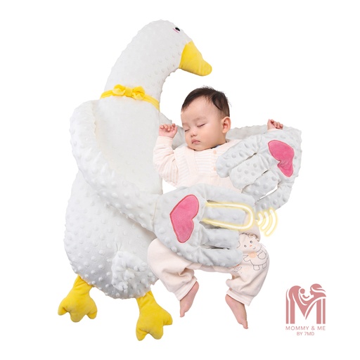 [11972] Mommy & Me Infant Exhaust Pillow – Intelligent Tapping Doll with Remote Control, Micro-Pressure Hug, Dual Function Heating & Comfort Design Sleep Aid for Babies 0-12M | MM-43725 |