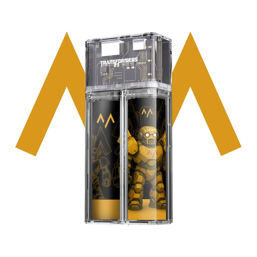 [11973] 7MD Transparent Magnetic Suction Mobile Power Supply 10000mAh Dual 5000mAh Batteries PD22W Fast Charging USB Plus Type C Outputs Compact Durable Design Transformer| 7MD-D19 |