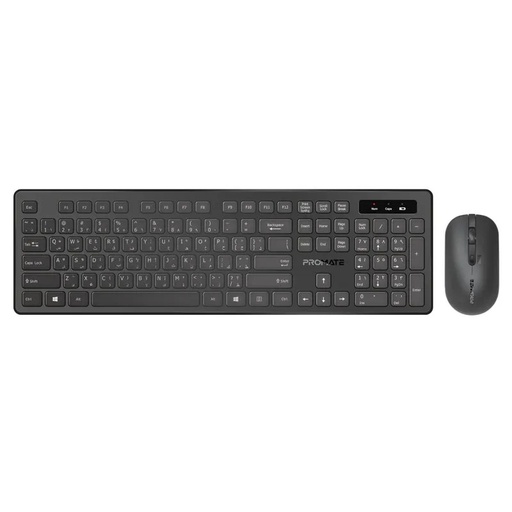 [12013] PROMATE Wireless Keyboard and Mouse Combo – Sleek Profile, Full-Size Design | ProCombo-13 |