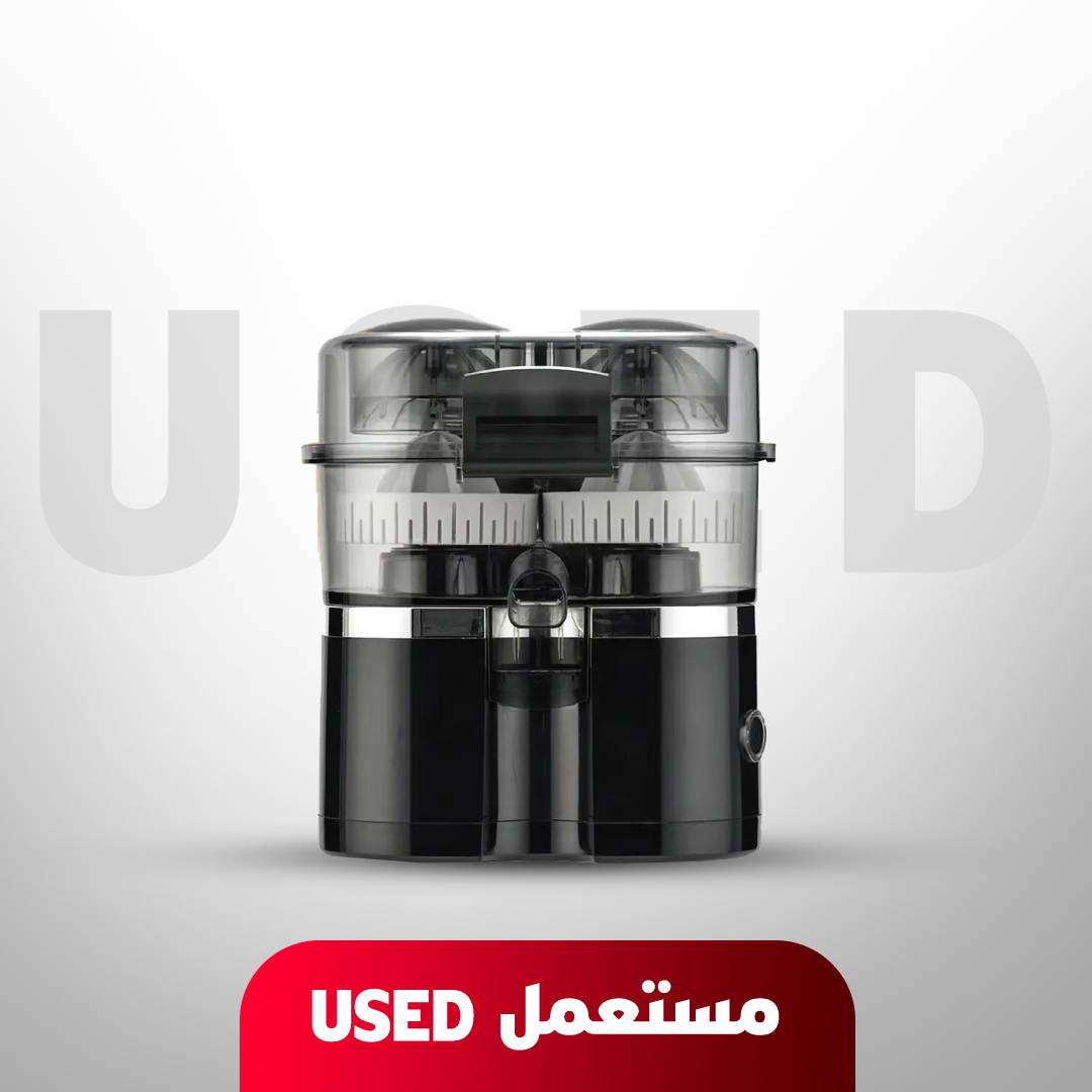 🚨 مستعمل 🚨 العصارة | عصارة الفواكه الكهربائية الأوتوماتيكية من حمد ستور - 100 واط | تصميم مدمج للمطبخ | 7MD‑IM25 | 🚨 غير خاضع للضمان 🚨