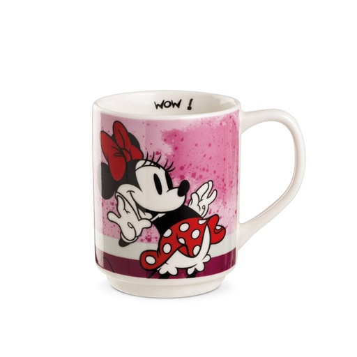 [12059] DISNEY Stackable Minnie Mouse I Am Mug – 350ml Porcelain, Dishwasher & Microwave Safe, Disney Gift Edition