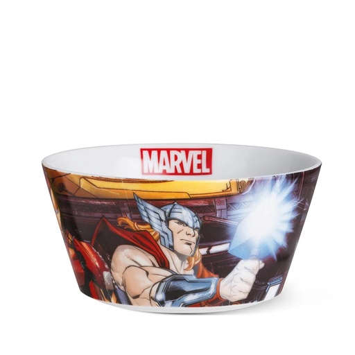 [12063] DISNEY Marvel Bowl – 490ml Porcelain, Spider-Man & Avengers Designs, Microwave & Dishwasher Safe, Kids Collectible