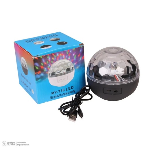 [12073] SANDOKEY Bluetooth LED Light Mini Magic Ball – Sound & Light Night Star Lamp, Bluetooth Projector | MY‑718 |