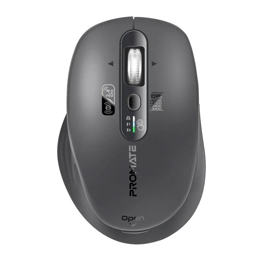 [12094] Promate Wireless Mouse – Tri-Connect (Bluetooth 5.0 + 2.4GHz), Rechargeable, Ergonomic Design, Multi-Device, 3200 DPI | SamoTri |