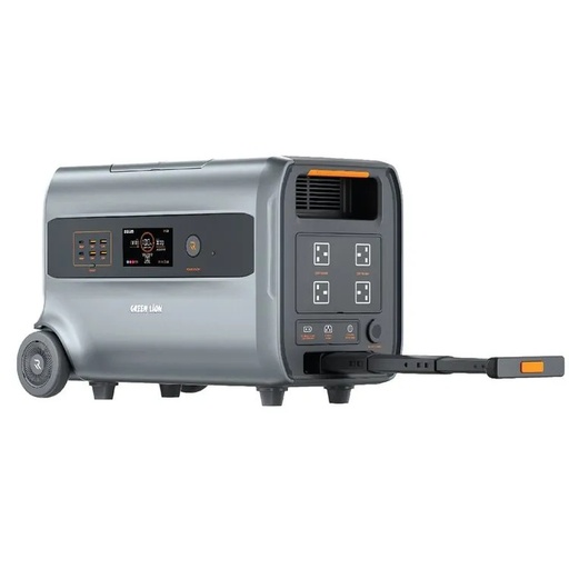 [12099] Green Lion Power Station – 2400Wh LiFePO4 Backup Battery with PD100W, Solar & AC Input, LED Display, EV-Grade Power Supply | RG2400 | GNRG2400PSGY |
