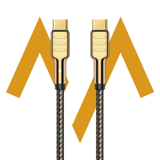 [12106] Energy Block Kevlar | 7MD Charging Cable - PD100W Fast Charging Type-C to Type-C Data Cable – 150cm, Zinc Alloy & Cotton Weave, 480Mbps, 2-Year Warranty | 7MD46725 |