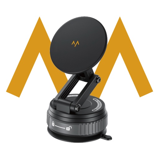 [12109] 7MD Magnetic Phone Stand – Vacuum Suction Anti-Shake Automobile Holder, 360° Adjustable Zinc Alloy Design | 7MD46425 |