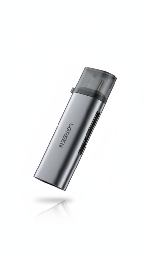 [12117] UGREEN USB-C to SD/TF Card Reader – Dual Card Slots, 5Gbps High-Speed Transfer, Supports up to 2TB, Aluminum Alloy Shell, Compatible with Windows/macOS/Linux | CM184