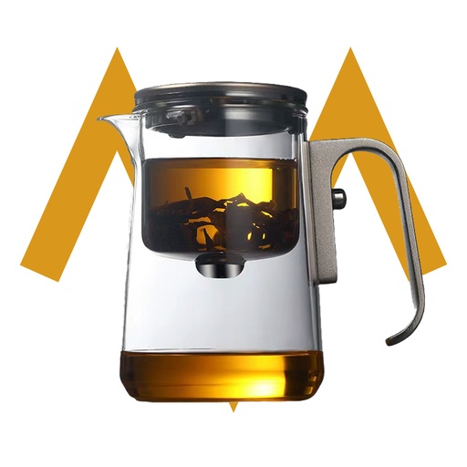 [12131] 7MD Automatic Glass Teapot – Elegant Borosilicate Tea Kettle with Magnetic Switch, Dual Glass Layers, and Silicone Positioning, Easy Pour Design, 12-Month Warranty | 7MD45325 |