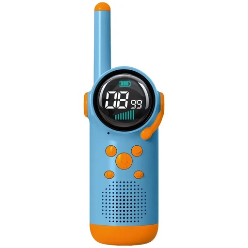 [12199] Porodo Kids Dual LCD Walkie Talkies – Flashlight, Keypad Child Lock, 3km Range, 8 Channels, USB‑C Rechargeable | PDKD22 |