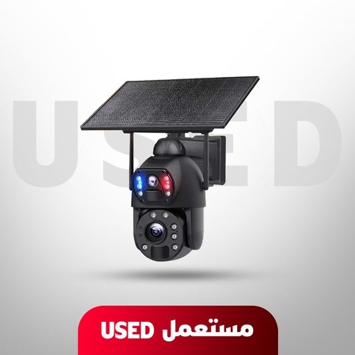 [U375] 🚨 USED 🚨 7MD Dual Lens Solar Battery Security Camera - 24/7 Surveillance, Wire-Free PTZ, Dual View, 6MP, IP66 Waterproof | 7MD599.4 | 🚨 Not Covered By Warranty 🚨