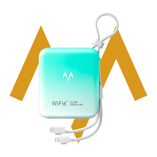 [12210] 7MD 2-in-1 4G Mobile WiFi & 10000mAh Power Bank – High-Speed WiFi 6 Portable Hotspot | 7MD48225 |