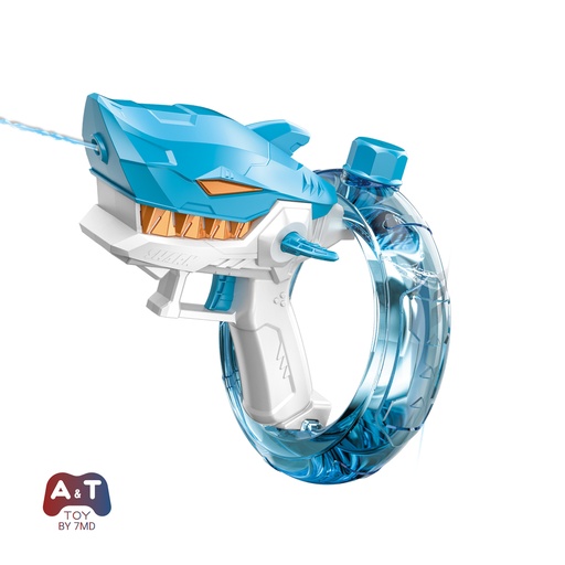 [12238] A&T TOY Electric Shark Water Gun for Kids & Adults – Powerful Automatic Water Blaster with 10m Long Range, 300cc Large Capacity, Rechargeable Summer Toy for Pool, Beach & Outdoor Parties (Ages 8–12+) | A&T-44025 |
