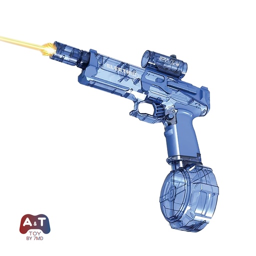[12239] A&T TOY Electric Water Gun Ultimate Battle Blaster – High-Capacity Rechargeable Water Pistol with Muzzle Flame Sensor Light, 10m Long Range, Summer Beach & Pool Toy for Kids & Adults (Ages 8+) | A&T-43425 |