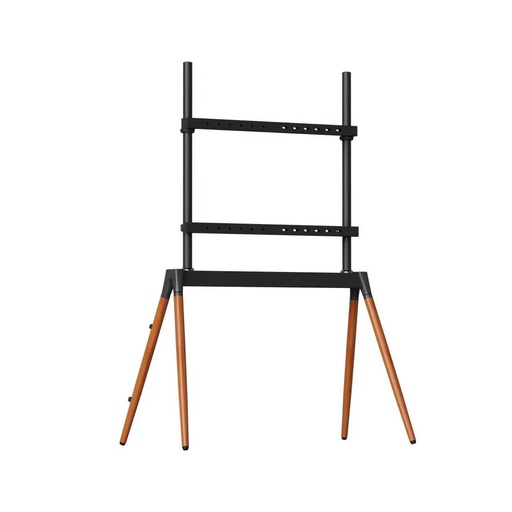 [12327] Alebdaa Premium Wooden MoveUp TV Floor Stand – Studio Design with Luxury Wooden Legs, Supports 55–86" Screens TV Stand | Mov002 |