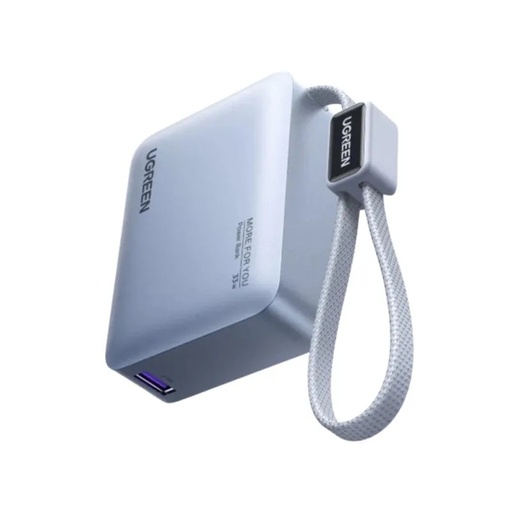 [12359] UGREEN 33W Fast Charging Power Bank 10000mAh with Built-In USB-C Cable & Digital Display | PB584 / 75173B |