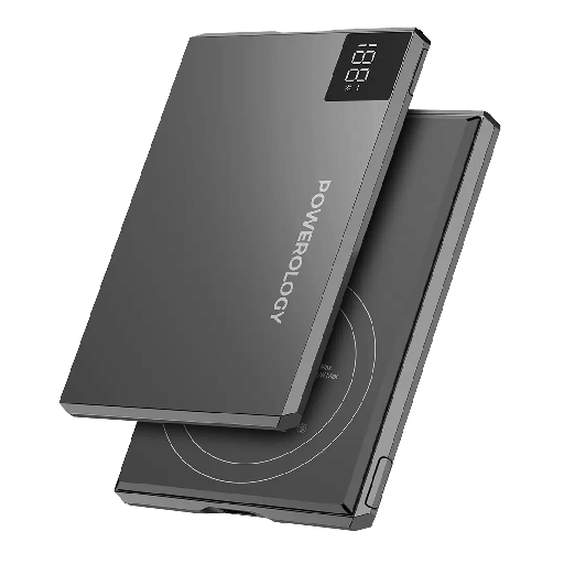 [12446] Powerology Tender 5000mAh MagSafe Slim Power Bank – 20W PD USB-C & 15W Wireless Charging | PPBCHA107GY |