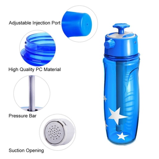 [5958] Sport Water Bottle with Mist Sprayer Hello chongChong