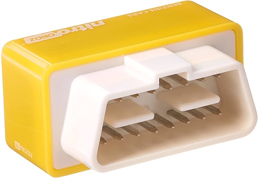 [5865] Nitro OBD2 Benzine Yellow Economy Chip Tuning Box Power Fuel Optimization Device