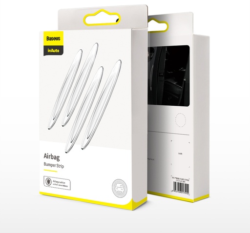 [5795] Baseus Airbag Buffer Strip Scratch Protector Car Rubber Bumper Stickers Auto Door Edge Protection 4Pcs Car Door Protector Guard  | CRFZT-A02 |