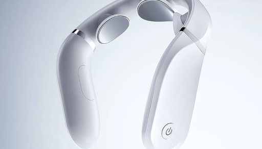 [5741] Jeeback G2 TENS Pulse Neck Massager Mijia APP Control Electric Massager 3 Head L Shape Wear Far Infrared Heating Neck Massager From Xiaomi Youpin - White