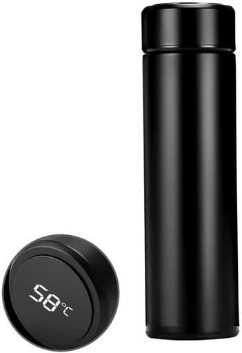 [5734] Kkmoon Water Bottle,500ml Vacuum Thermos LED Temperature Display Water Bottle Stainless Steel Double Wall Insulated Cup Intelligent Travel Thermos Cup Coffee Mugs