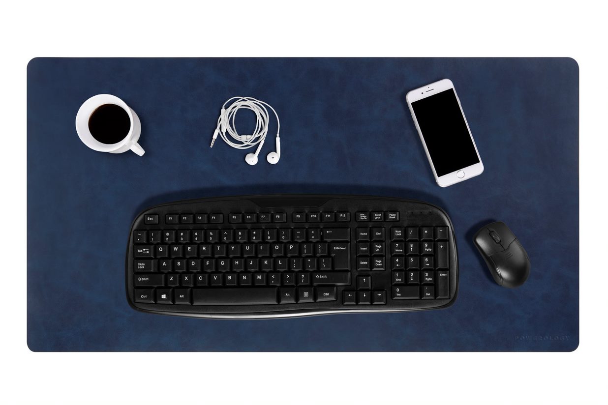 POWEROLOGY VEGAN LEATHER DESK PAD