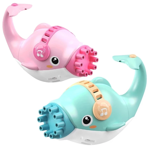 [7057] Bubble Machine Dolphin Bubble Gun Blowing Automatic Soap For Kids Summer Outdoor Children Toys  WITH GIFT