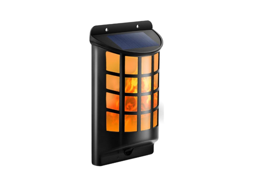 [5718] intelligent Solar Flame wall Lights Outdoor Waterproof Flickering Flame Solar Lights